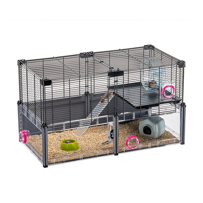 Grande Cage pour Rongeur 4 Niveaux, Cage pour Furets/écureuils/Chinchillas  Métal