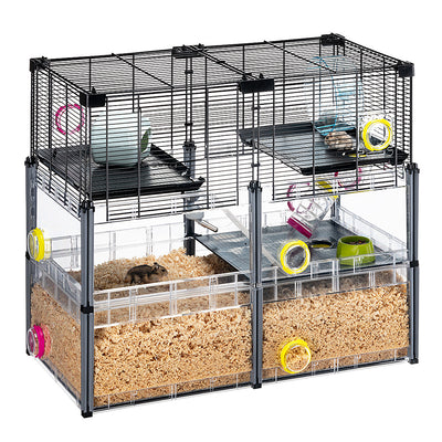 Cage modulable hamsters souris Ferplast OLIMPIA aire de jeux équipée
